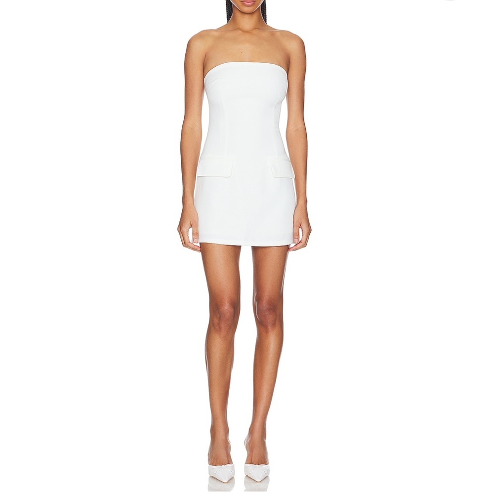 Mandy mini dress in white